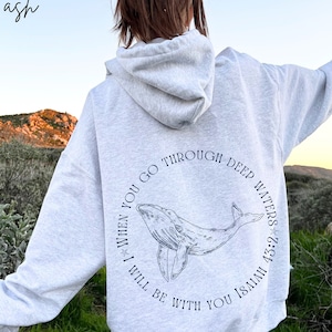 Whale Shark Hoodie Beachy Hoodie Shark Hoodie Coconut Girl Jesus Hoodie Christian Crewneck Faith Over Fear Surf Hoodie Beach Hoodie Hawaii