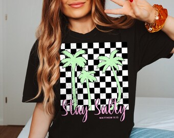 Stay Salty Shirt Ocean Inspired Style Christian Merch Faith Based Beachy Shirts Coconut Girl Clothes Salt And Light Mermaidcore Coastal Tee