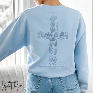 Beachy Sweatshirts Christian Crewneck Ocean Inspired Style Coconut Girl Clothes Ocean Beach Sweater Sea Shell Shirts Granola Girl Seashell image 4