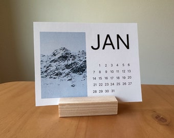 2024 Calendar for Adventurers, Mountain Lovers, Hikers, and Skiers