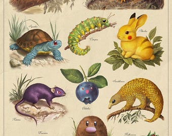 Fine Art Print &quot;Pokemonus&quot;