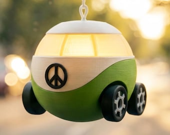 Light Up Car Rear View Mirror Charm, Dashboard Decor, Campervan Ornament, Van Life Gifts