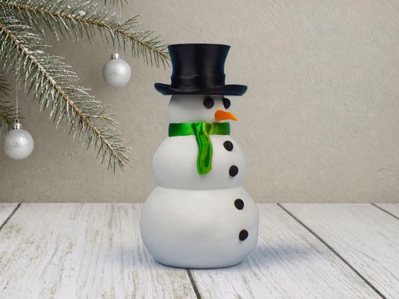 Snowman Christmas Money Holder Ornament, Hidden Cash Stash Container, Secret Santa Gift Under 10, Stocking Stuffer