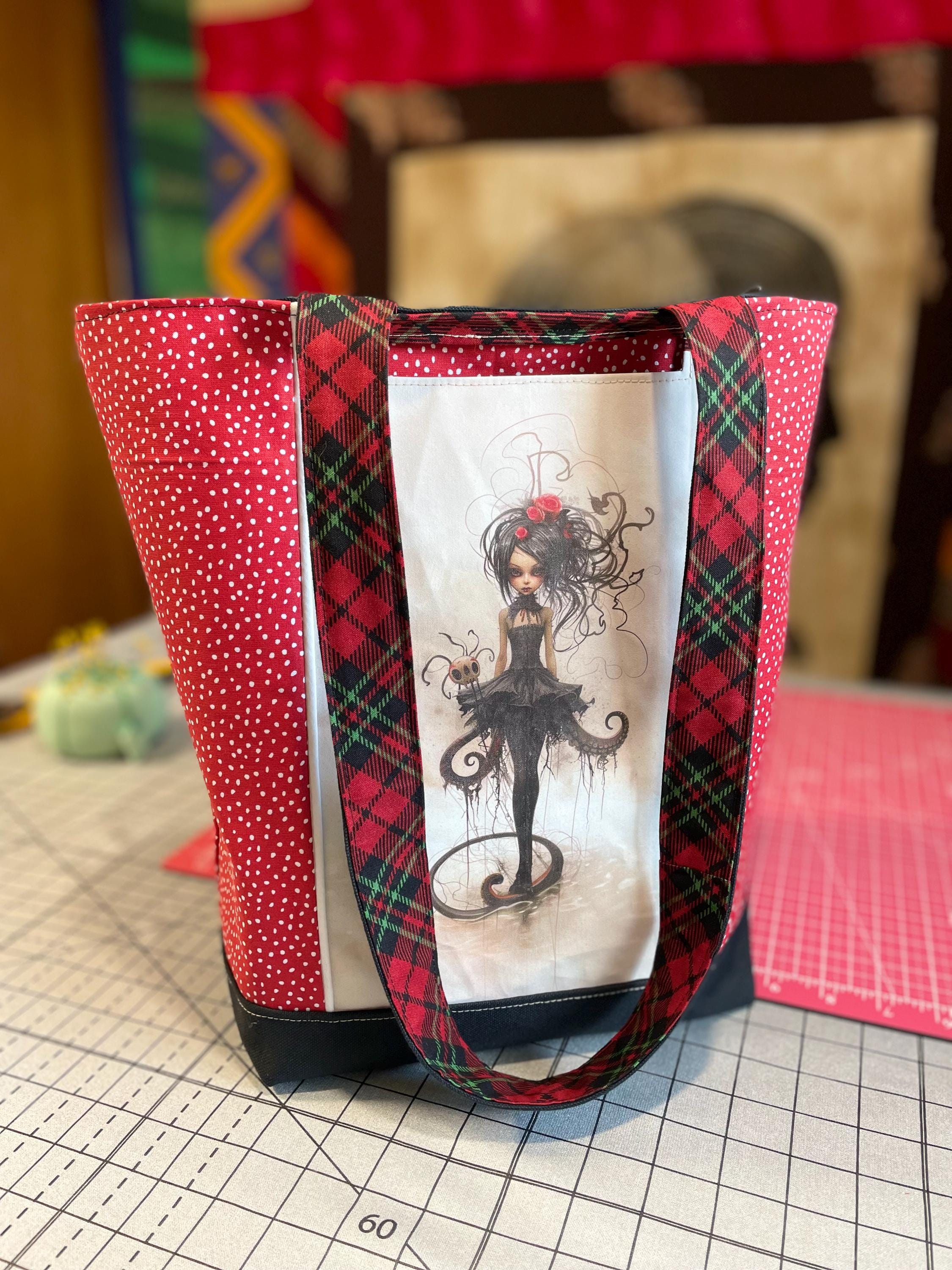 Emo Drawstring Bag Whimsigoth Mall Goth Tote: Emo Girl Bag for Shopping, Pop Surrealis for ...