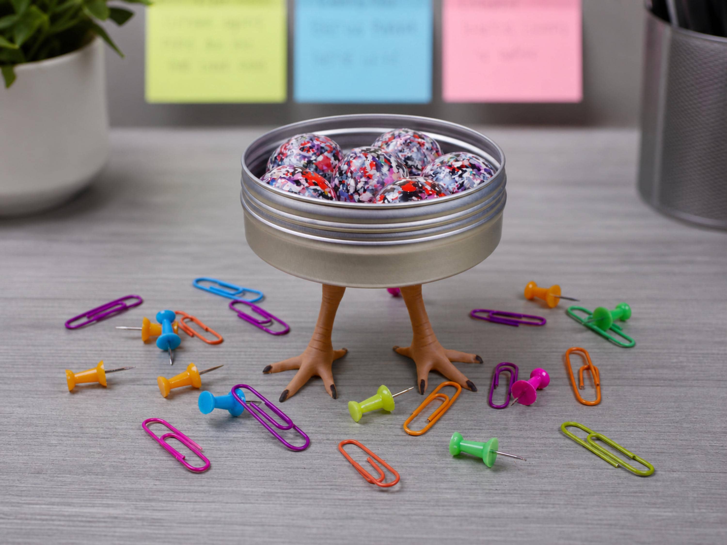 Chicken Leg Desk Organizer Funny Cubicle Gift: Weird Office Holder ...
