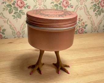 Personalized Valentine Gift, Chicken Tin on Legs, Galentines Day Candy Jar, Dopamine Decor, Coquette Aesthetic, Funny Bridesmaid Proposal