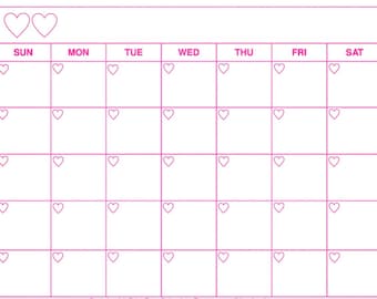 Pink calendar