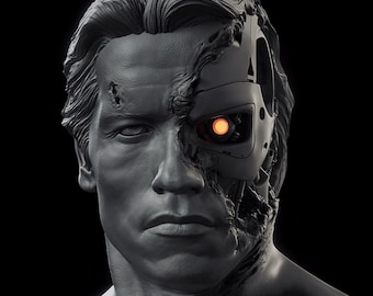 ターミネーター　シュワルツェネッガー ライフサイズヘッド Terminator Statue Head T-800 real LIFE SIZE! Scala 1:1 di Arnold