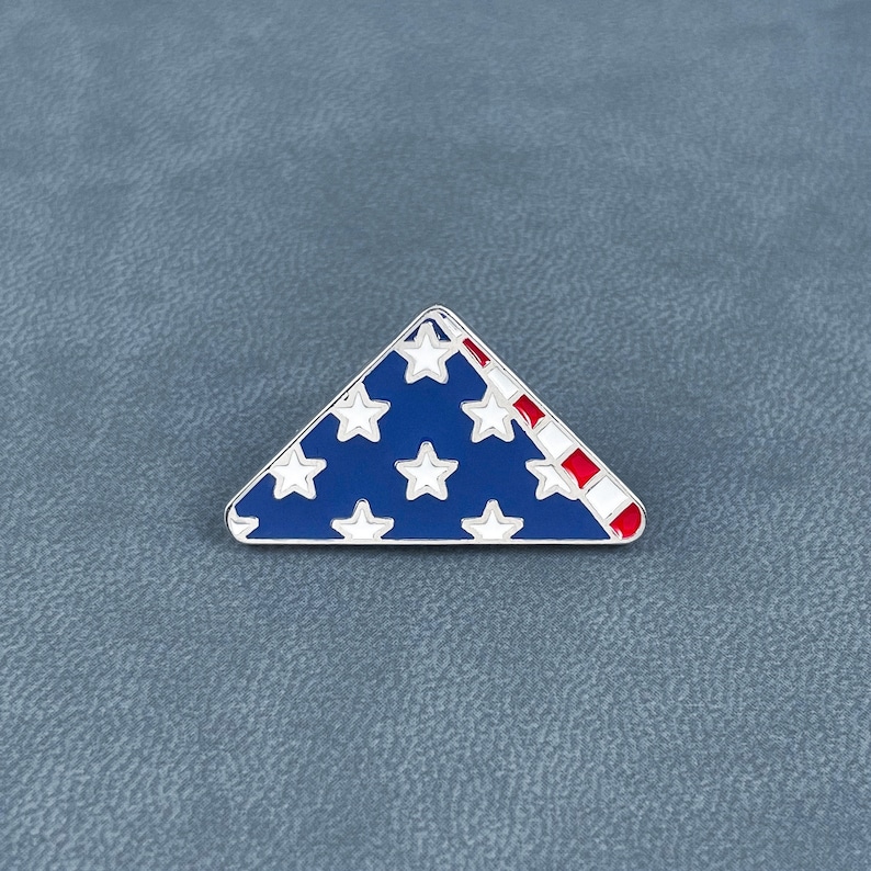 Folded Flag Pin - Etsy