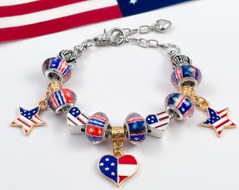 Cute American Charm Bracelet