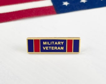 Military Veteran Bar Pin