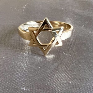 Magen David Ring - Star of David Ring - Ring with Magen David - Jewish Ring - Jerusalem Ring - Rosh Hashanah Ring for Her - Judaism Gift