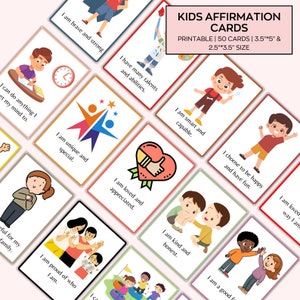 子供向け肯定カード、子供向け肯定カード、子供向け肯定カード、子供向けフラッシュカード、子供向け肯定カード 50 枚セット