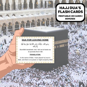 Hajj/Umrah Duas Printabl, Dua Umrah-kaarten, Dua-kaarten afdrukbaar, Umrah Duas Digital, Umrah Guide, Umrah Book, Duas voor Umrah, Umrah Flashcard