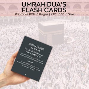 Umrah Duas para impressão, cartões Umrah florais, cartões Dua para impressão, Umrah Duas Digital, Guia Umrah, Livro Umrah, Duas para Umrah, Flashcards Umrah