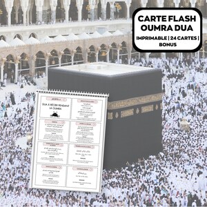 Guide de la OMRA en français + texte phonétique, Invocaciones OMRA, Súplicas, Douaa traduit, Cartes de prière, Ramadán islam