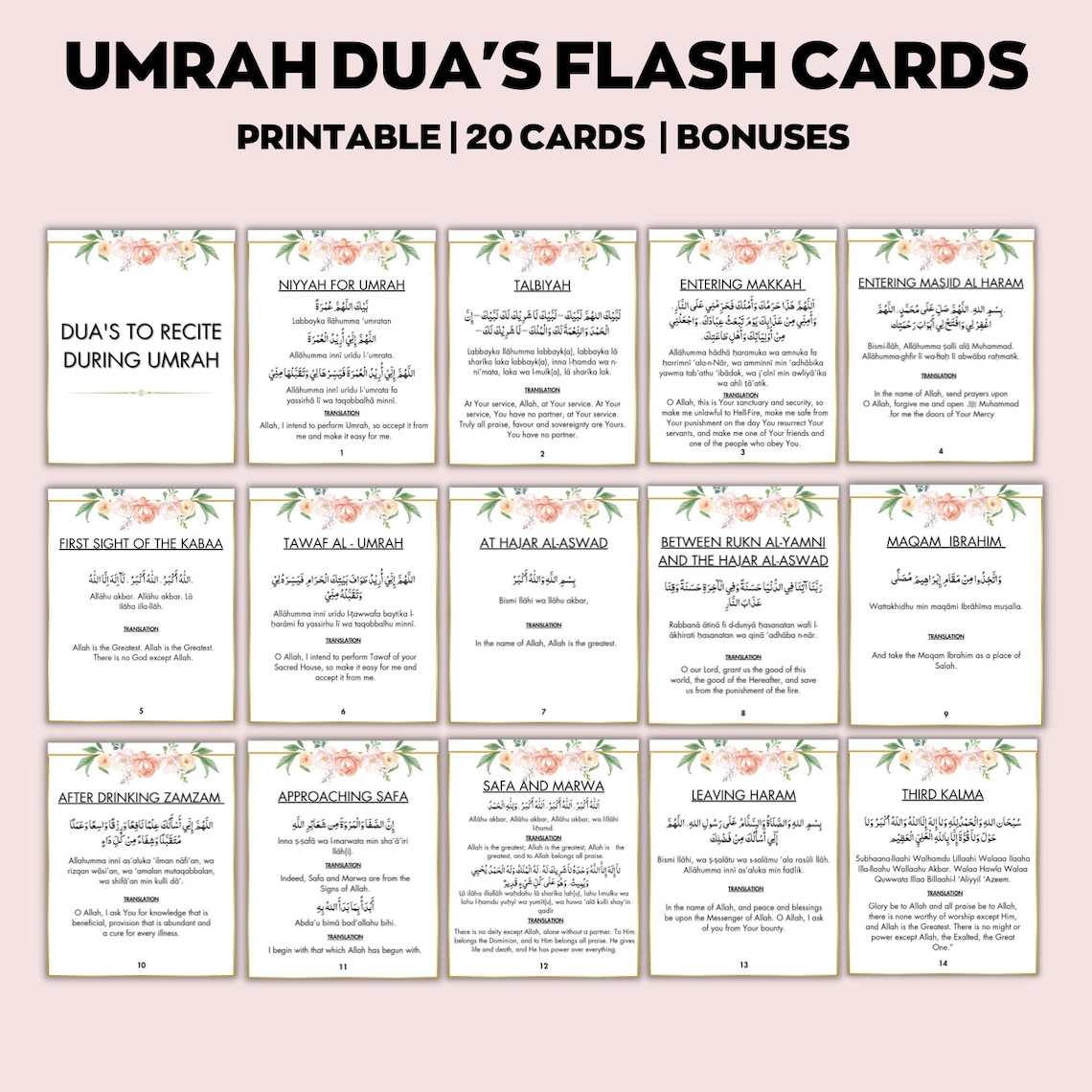 Umrah Booklet.pdf Umrah Duas Printable, Umrah Cards, Umrah Guide, Umrah Book, Duas for ...