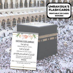Umrah Duas afdrukbaar, Umrah kaarten, Dua kaarten afdrukbaar, Umrah Duas digitaal, Umrah gids, Umrah boek, Duas voor Umrah, Umrah Flashcards