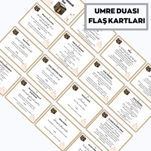 Umrah Duas Printabl, türkische Umrah Karten, Dua Karten druckbar, Umrah Duas Digital, Umrah Anleitung, Umrah Buch, Duas für Umrah, Umrah Karteikarten