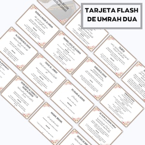 Umrah Duas afdrukbaar, Spaanse Umrah-kaarten, Dua-kaarten afdrukbaar, Umrah Duas digitaal, Umrah-gids, Umrah-boek, Dua's voor Umrah, Umrah-flashcards