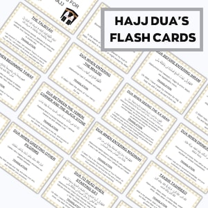Hajj/Umrah Duas Printabl, carte Dua Umrah, carte Dua stampabili, Umrah Duas digitale, guida di Umrah, libro di Umrah, Duas per Umrah, flashcard Umrah
