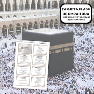 Umrah Duas Imprimible, Tarjetas Umrah en español, Tarjetas Dua Imprimibles, Umrah Duas Digital, Guía Umrah, Libro Umrah, Duas para Umrah, Tarjetas Umrah