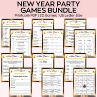 2025 New Years Game Bundle | New Years Eve Games | New Years Party ...