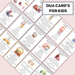 子供向けの毎日の祈りカード、イスラム教の祈りのフラッシュカード、イスラム教徒向けの祈りカード、男の子向けのデジタル祈りカード、子供向けの祈りの本、祈りのカード
