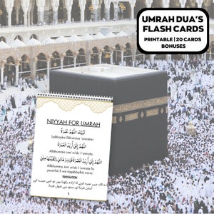 Omra Duas imprimable, ourdou cartes de la Omra, cartes Dua imprimables, Omra Duas numérique, Guide de la Omra, livre de la Omra, Duas pour la Omra, Cartes de la Omra