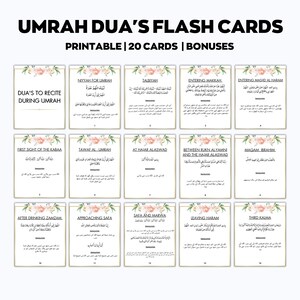 Umrah Duas para impressão, cartões Umrah, guia Umrah, livro Umrah, Duas para Umrah, flashcards Umrah, cartões Dua islâmicos, transliteração para urdu