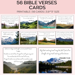 Tarjetas con versículos bíblicos en formato horizontal, tarjetas de afirmación cristiana, basadas en la fe, minitarjetas con las Sagradas Escrituras, imprimibles sobre el cuidado personal