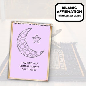 Islamic Affirmation Cards, Positive Affirmation Card For Muslim, Muslim Affirmations, Islamic resources, Islamic Daily Reminders