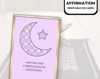 Cartes d'affirmation islamique, Carte d'affirmation positive pour musulman, Affirmations musulmanes, Ressources islamiques, Rappels islamiques quotidiens