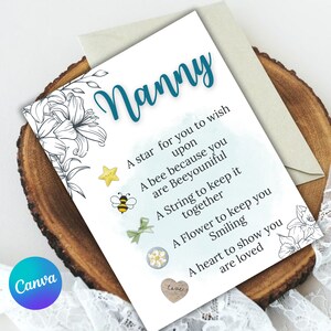 Cadeau nounou, je t'aime, cadeau j'aime, cadeau de remerciement, cadeau de fête des mères pour grand-mère, nounou, grand-mère, cadeau pour grand-mère, cadeau d'anniversaire pour nounou