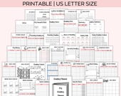 Book Reading Planner Bundle, Printable Planner, Reading Book Challenges, Yearly Tracker, Book Review Log, Series Overview, Series Overview