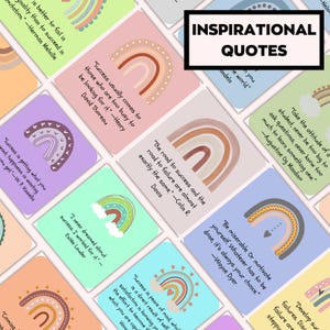 Cartes de citations inspirantes, cartes de pleine conscience, cartes de gentillesse, cartes positives, cartes de motivation, cartes mémoire de citations positives