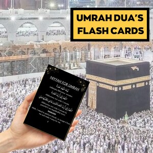 Umrah Duas para impressão, cartões Umrah florais, cartões Dua para impressão, livro Umrah, Duas para Umrah, Flashcards UmrahUmrah Duas Digital, Guia Umrah