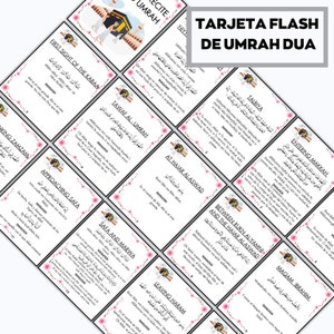 Omra Duas imprimable, cartes de la Omra espagnoles, cartes Dua imprimables, Omra Duas numérique, Guide de la Omra, livre de la Omra, Duas pour la Omra, Cartes de la Omra