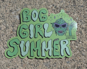 BOG GIRL SUMMER 光沢ビニールステッカー