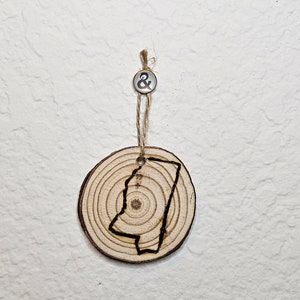 Custom Wood Burning Ornament