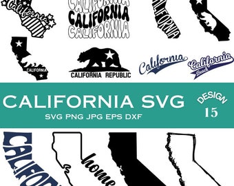 California State Outline SVG: Cricut Cut File (Digital Download)