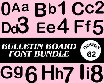 Prikbord neutraal primair lettertype Letters, cijfers, interpunctie (digitale download)