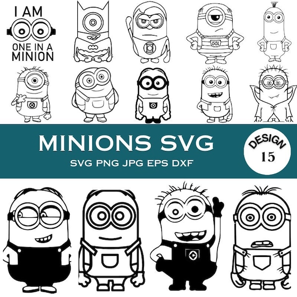 Minion Face Svg, Minion Svg, Minions Svg, Minions Png, Minion Sticker, Minions Birthday, Bat Svg, Minion Shirt, Minions Invitation