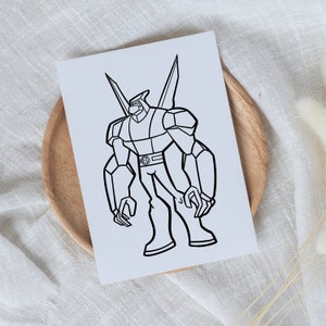 Cartoon Coloring Page, Cartoon Coloring Book for Kids, Fruit Coloring Worksheet, cartoon coloring book, Printable Coloring, Instant Download image 5