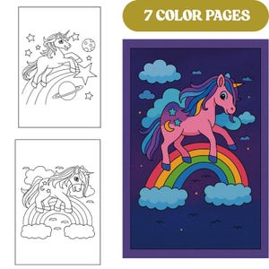 Unicorn Coloring Pages, Kids Coloring Pages, Girls Coloring Pages, Unicorn Sheets ,Unicorn Coloring Pages For Kids, Printable Coloring Pages