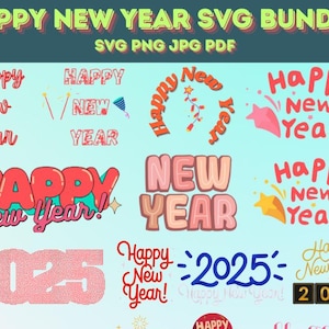 Hello 2025 Png Sublimation Design Happy New Year Png Digital Download