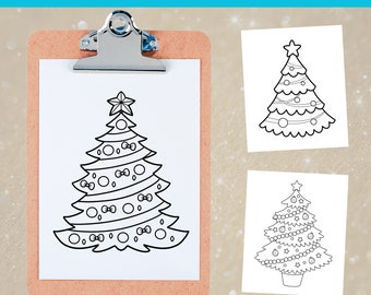 Christmas tree colouring pages, colouring pages, coloring pages for adults. coloring pages for kids, colouring page