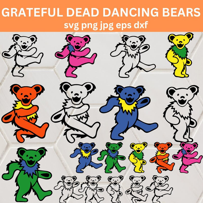 Grateful Dead Dancing Bear Tapestry - 52