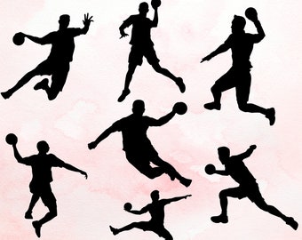 Handball Svg, Handball cut file, Handball clipart, Handball vector, volley ball svg, basketball svg, Handball silhouette, sports ball svg