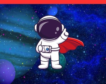 Astronaut SVG Bundle: Space Party Cliparts (Digital Download